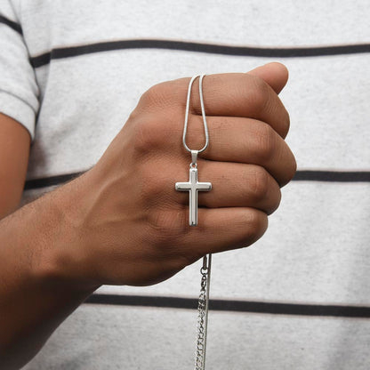 To My Son | I Love You - Personalized Cross Necklace